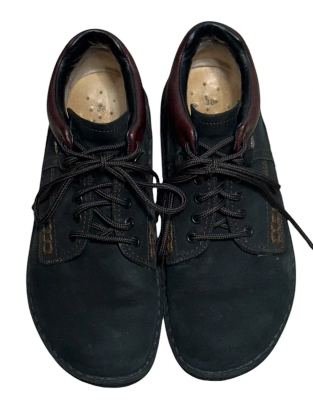 Finn Comfort Linz Ankle Boots EU 38 US 7.5-8 Black Nubuck Comfort Walking Shoes